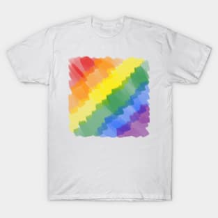 Messy Rainbow Stripes T-Shirt